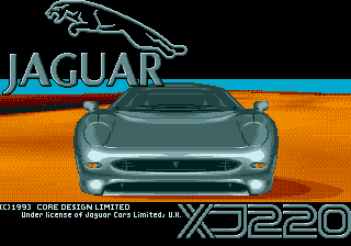 Заставка игры Jaguar XJ220